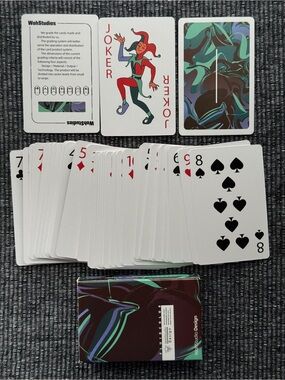 Fluid Color Abstract Playing Cards Deck